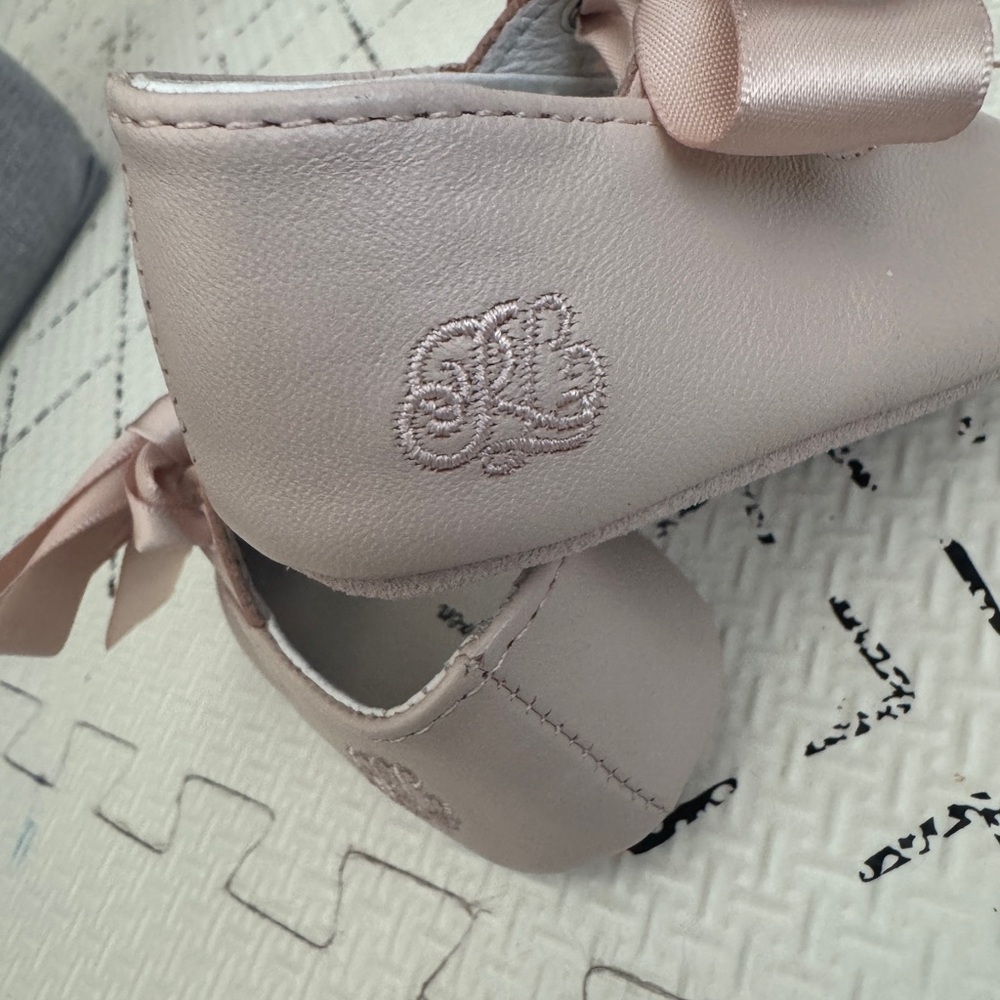 Ralph Lauren Briley Lambskin Slipper - Pink, Baby Girl, Size 1 - Picture 3 of 9